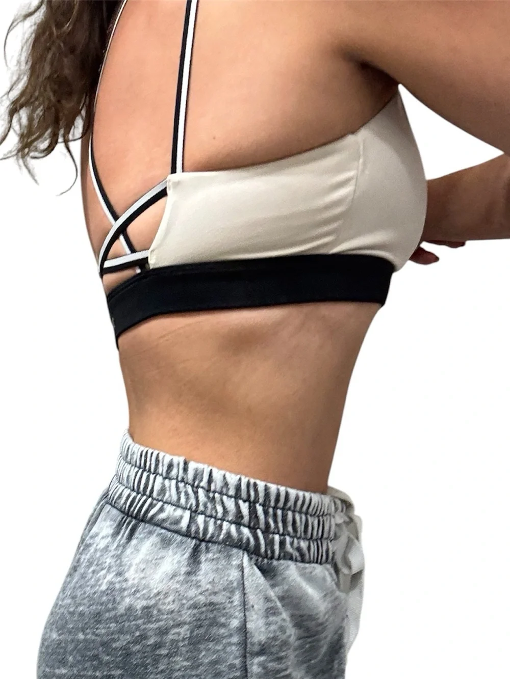 Alo mesh & strappy sports top (S)